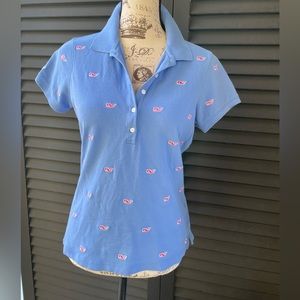Vineyard Vines Women’s Polo in periwinkle blue M